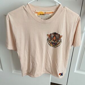 Aviator Nation Kids Light Pink Tiger Tee